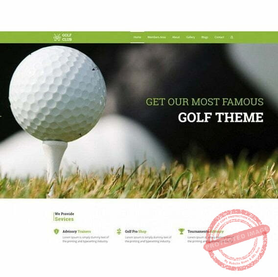 Golf Club - HTML Template