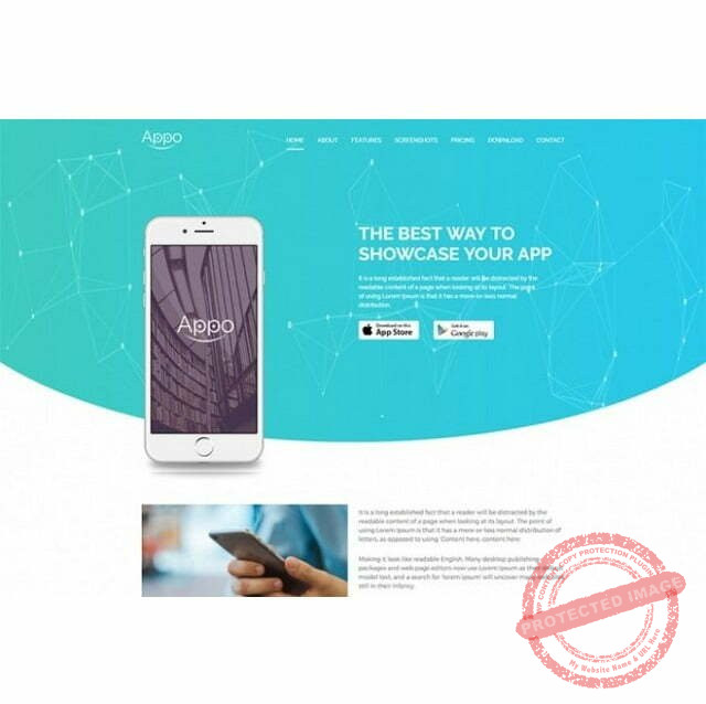 App Landing Page - HTML Template