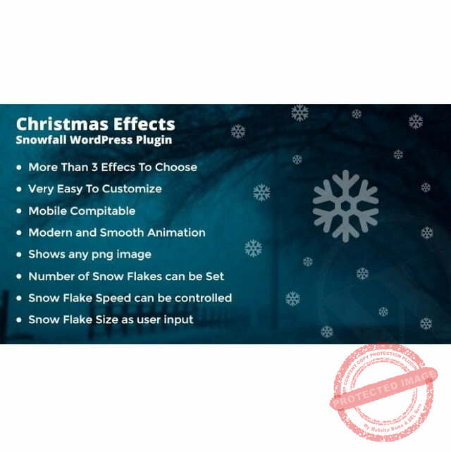 Snowfall Christmas Effects - Wordpress Plugin