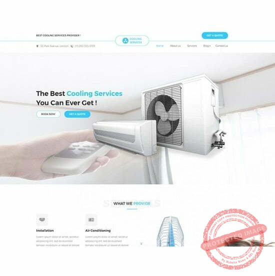 Cooling Service - HTML Template