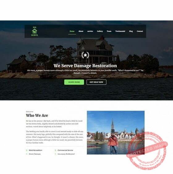 Damage Restoration - HTML Template