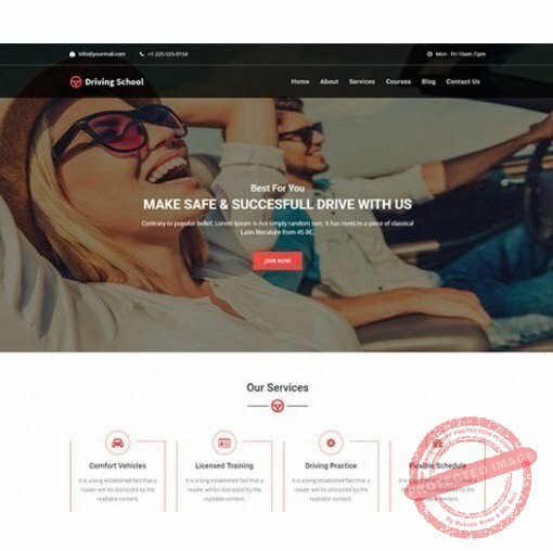 Driving School - HTML Template