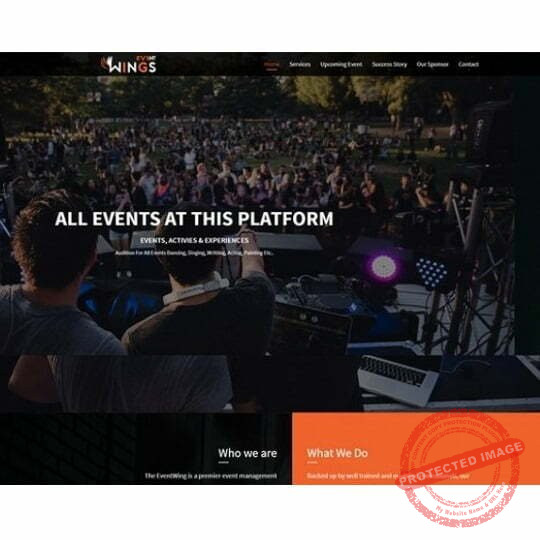 Event Wings - HTML Template