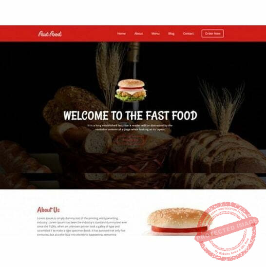 Fast Food - HTML Template