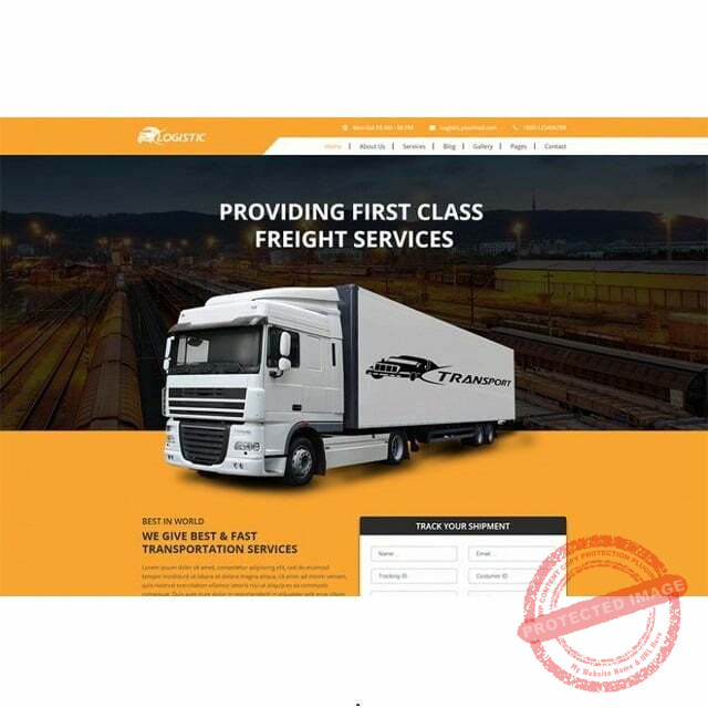 Logistic Website - HTML Template