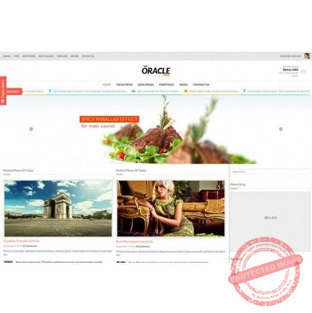 Oracle News - HTML Template