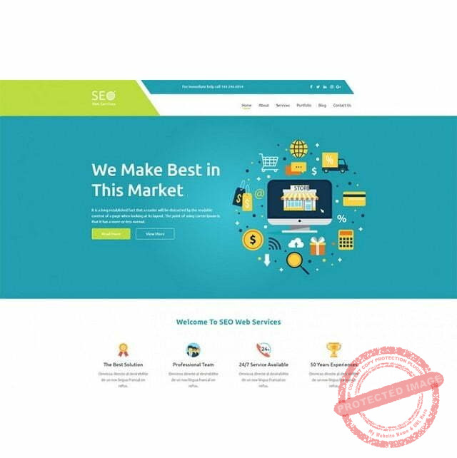 SEO Web Service - HTML Template