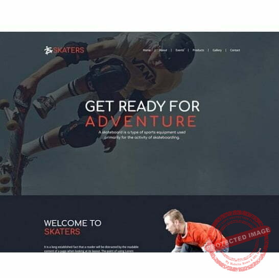 Skateboard - HTML Template